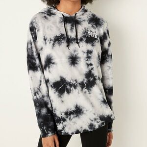 Victoria's Secret Maroon Tie-Dye Long Sleeve Tee